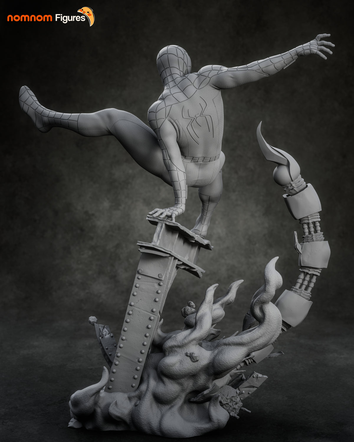 Acrobatic Arachnid resin garage kit - product image by NomNom Figures