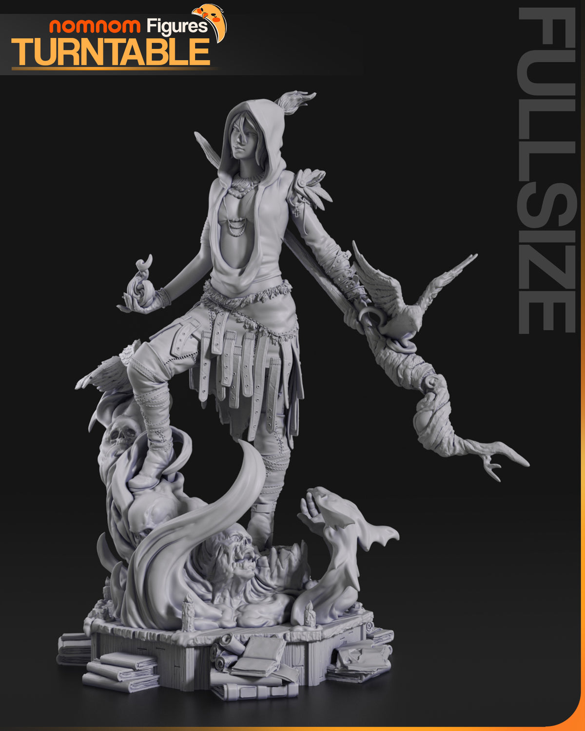 Swamp Witch resin garage kit - product image by NomNom Figures