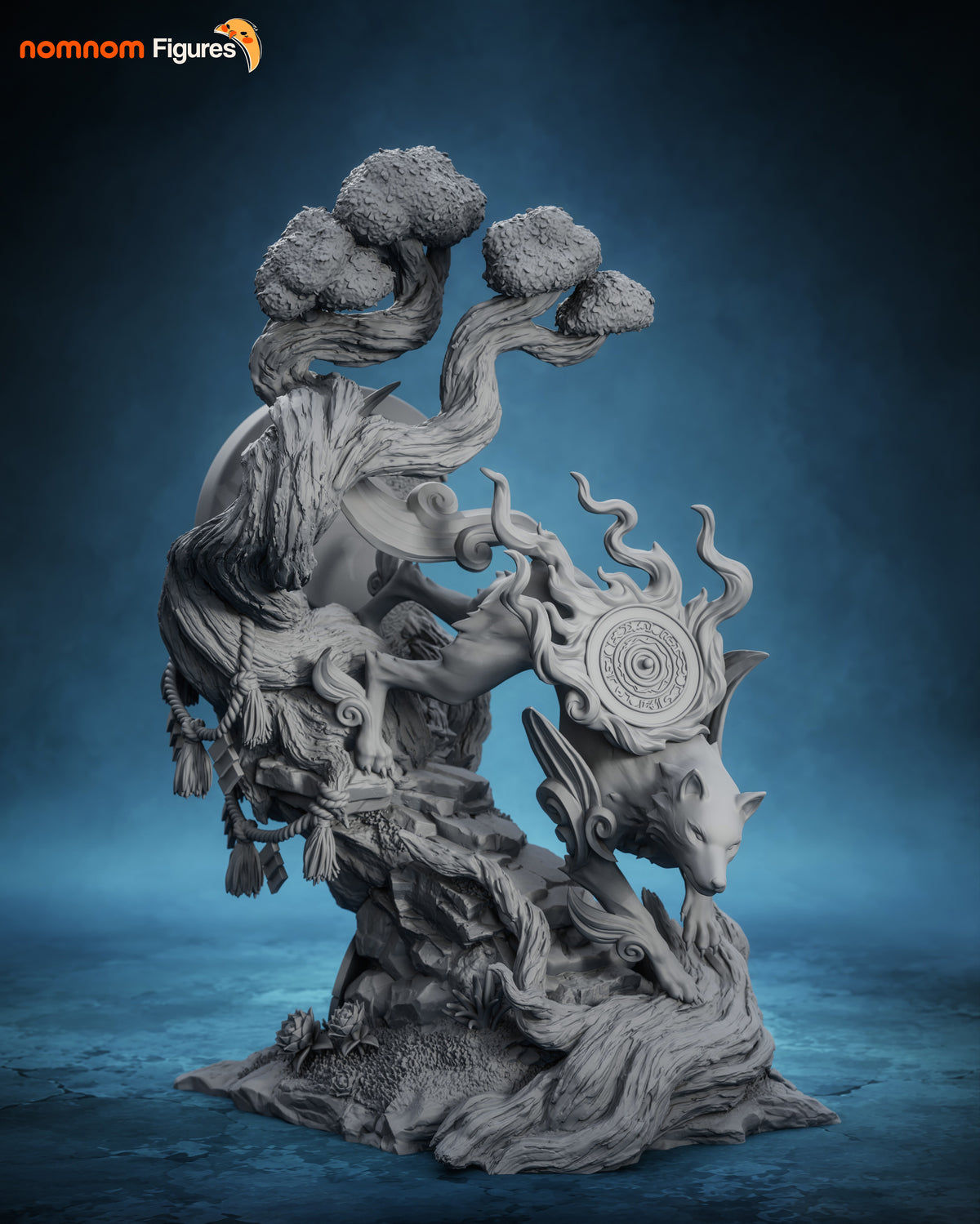 White Wolf Sun God resin garage kit - product image by NomNom Figures