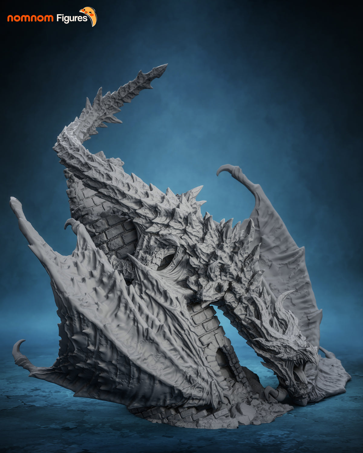 Ancient Dragon resin garage kit - product image by NomNom Figures