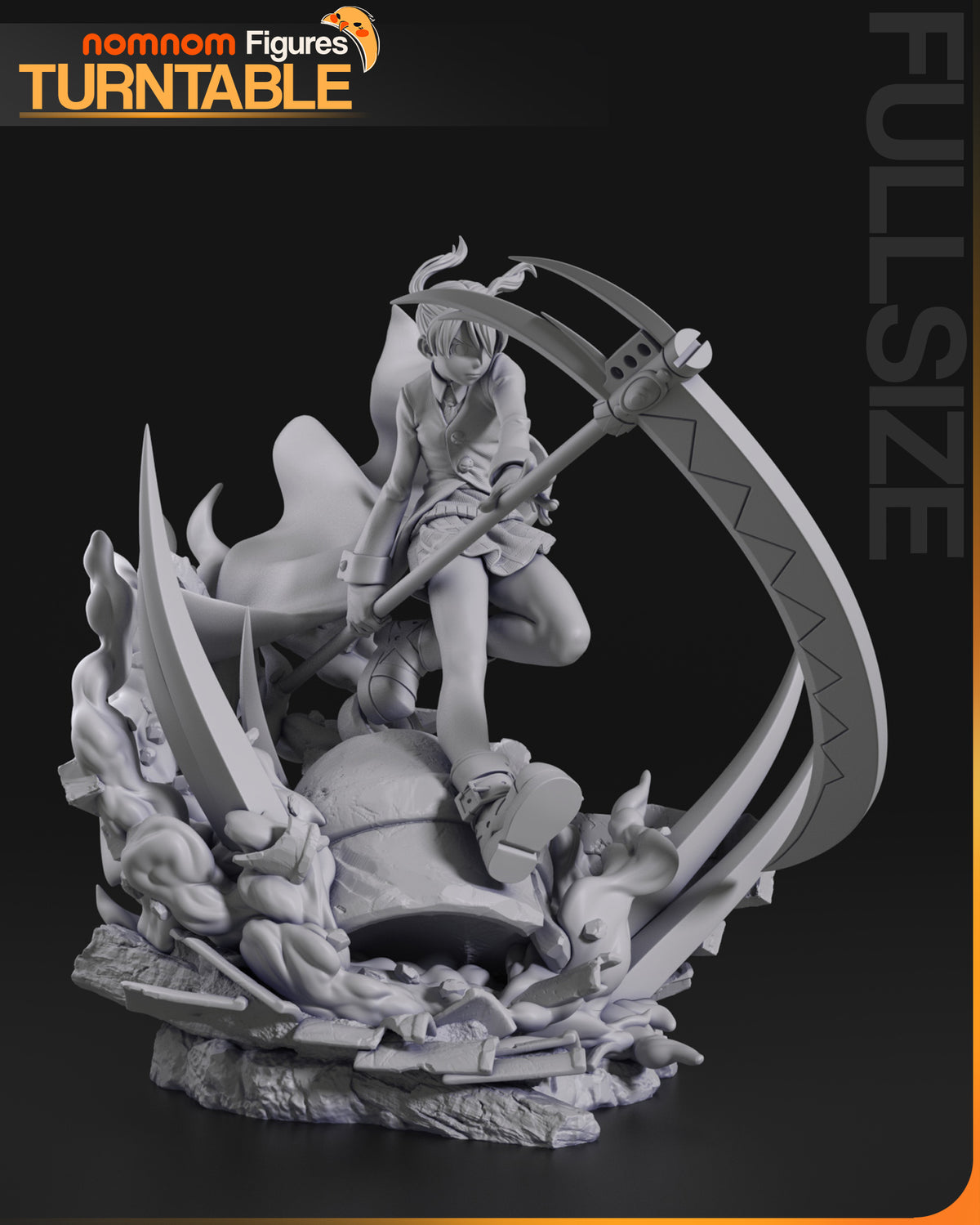 Schoolgirl Reaper resin garage kit - product image by NomNom Figures