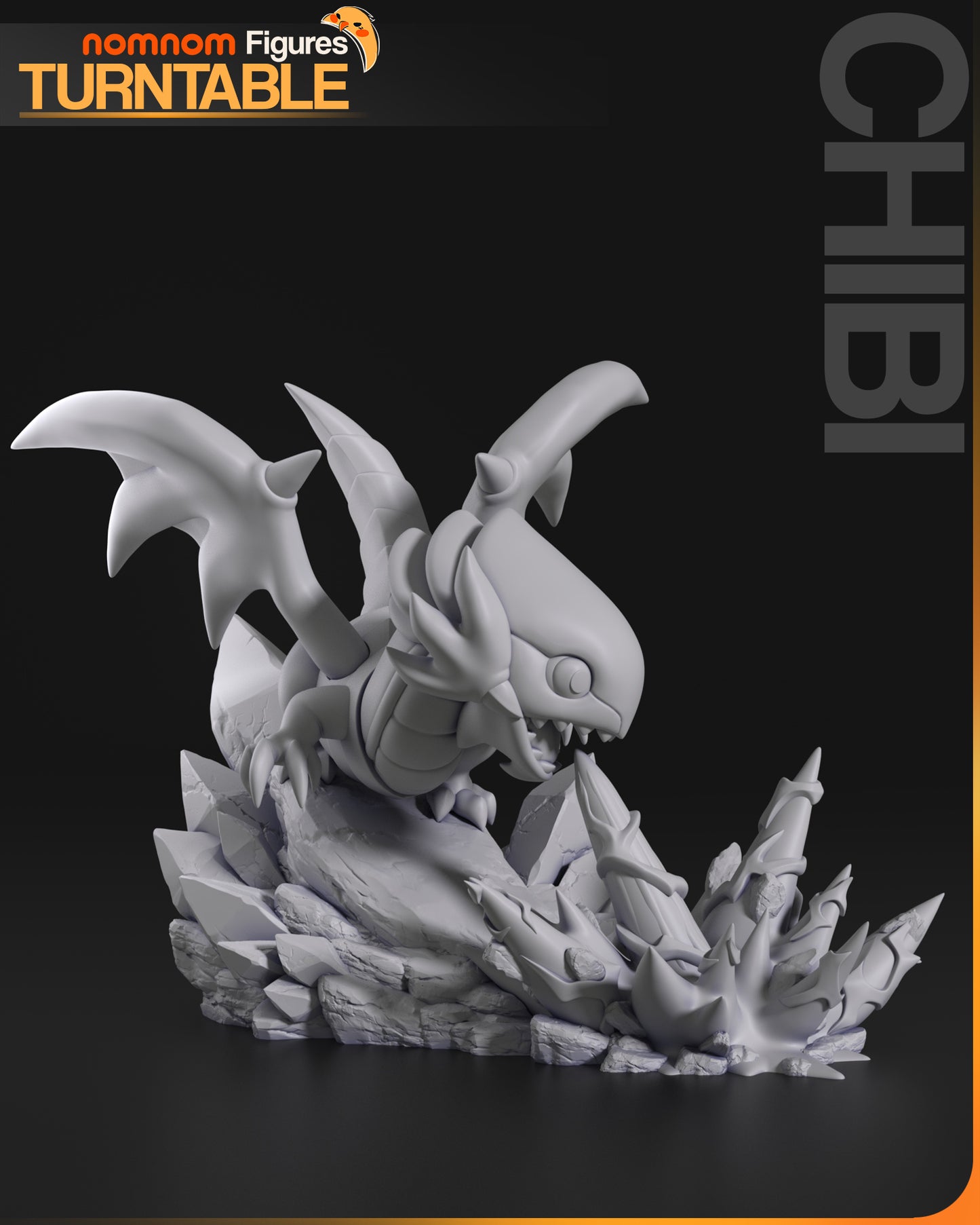 Chibi Azure-Iris Ivory Dragon