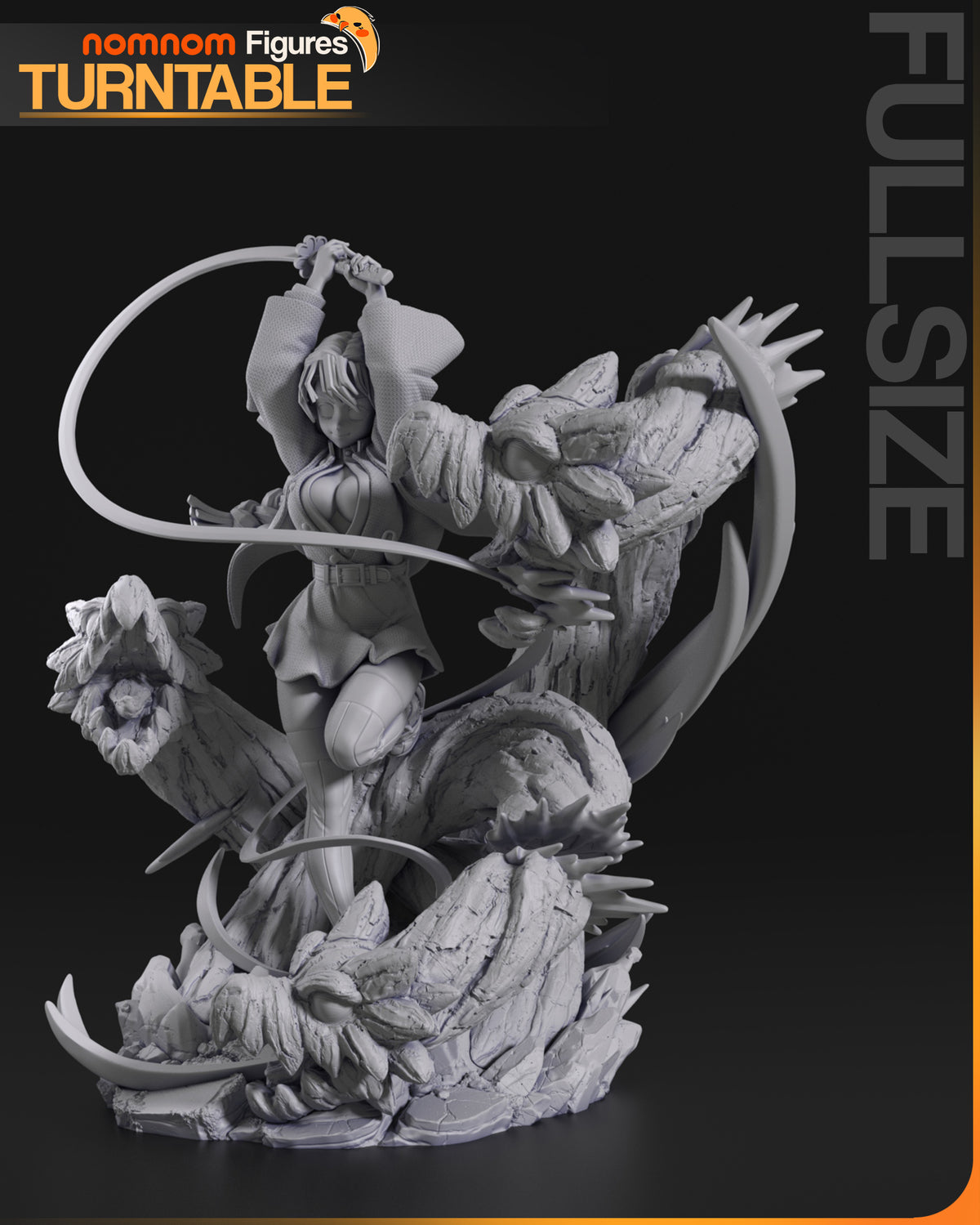 Floral Samurai resin garage kit - product image by NomNom Figures