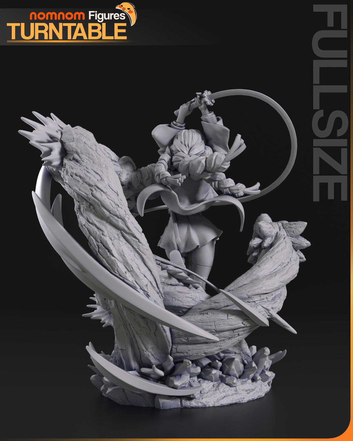 Floral Samurai resin garage kit - product image by NomNom Figures