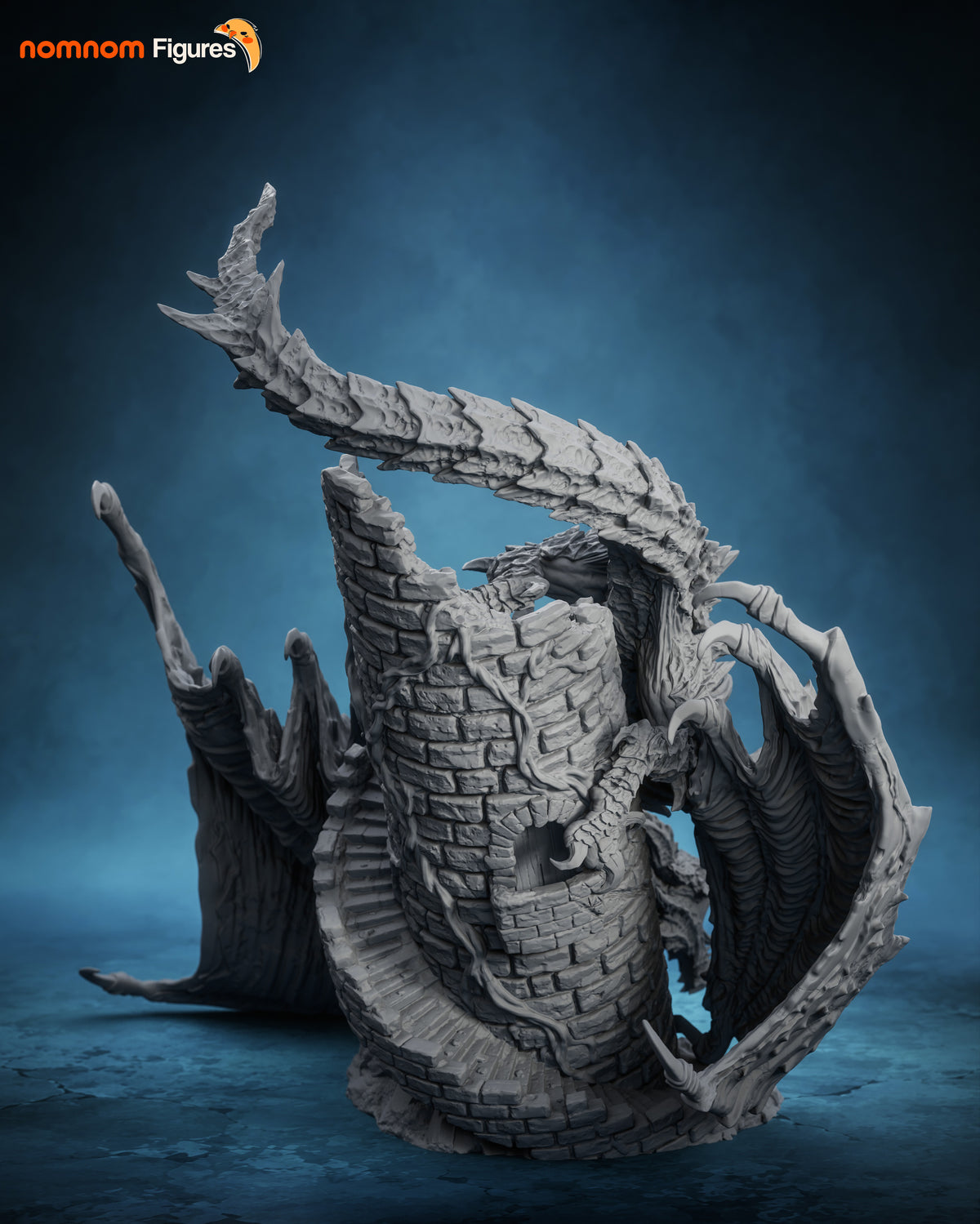 Ancient Dragon resin garage kit - product image by NomNom Figures