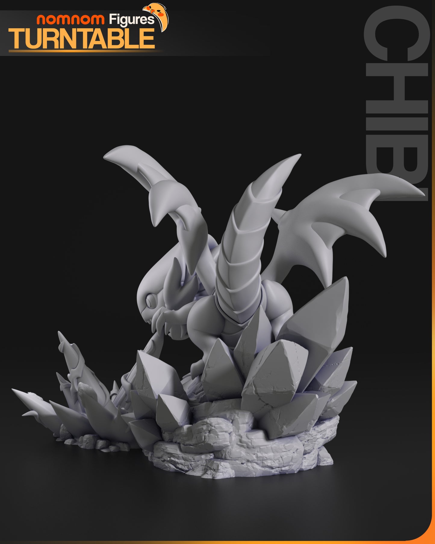 Chibi Azure-Iris Ivory Dragon