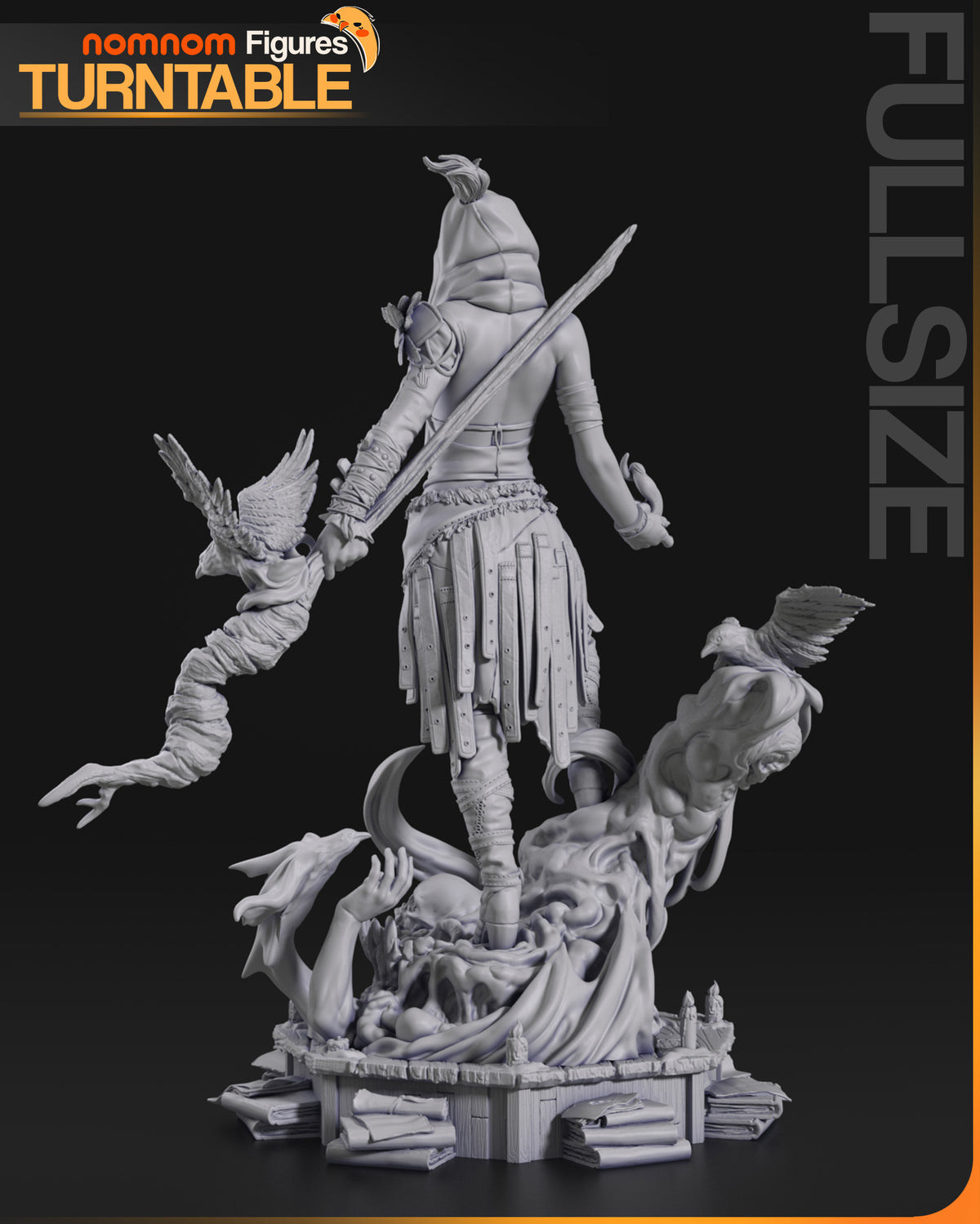Swamp Witch resin garage kit - product image by NomNom Figures