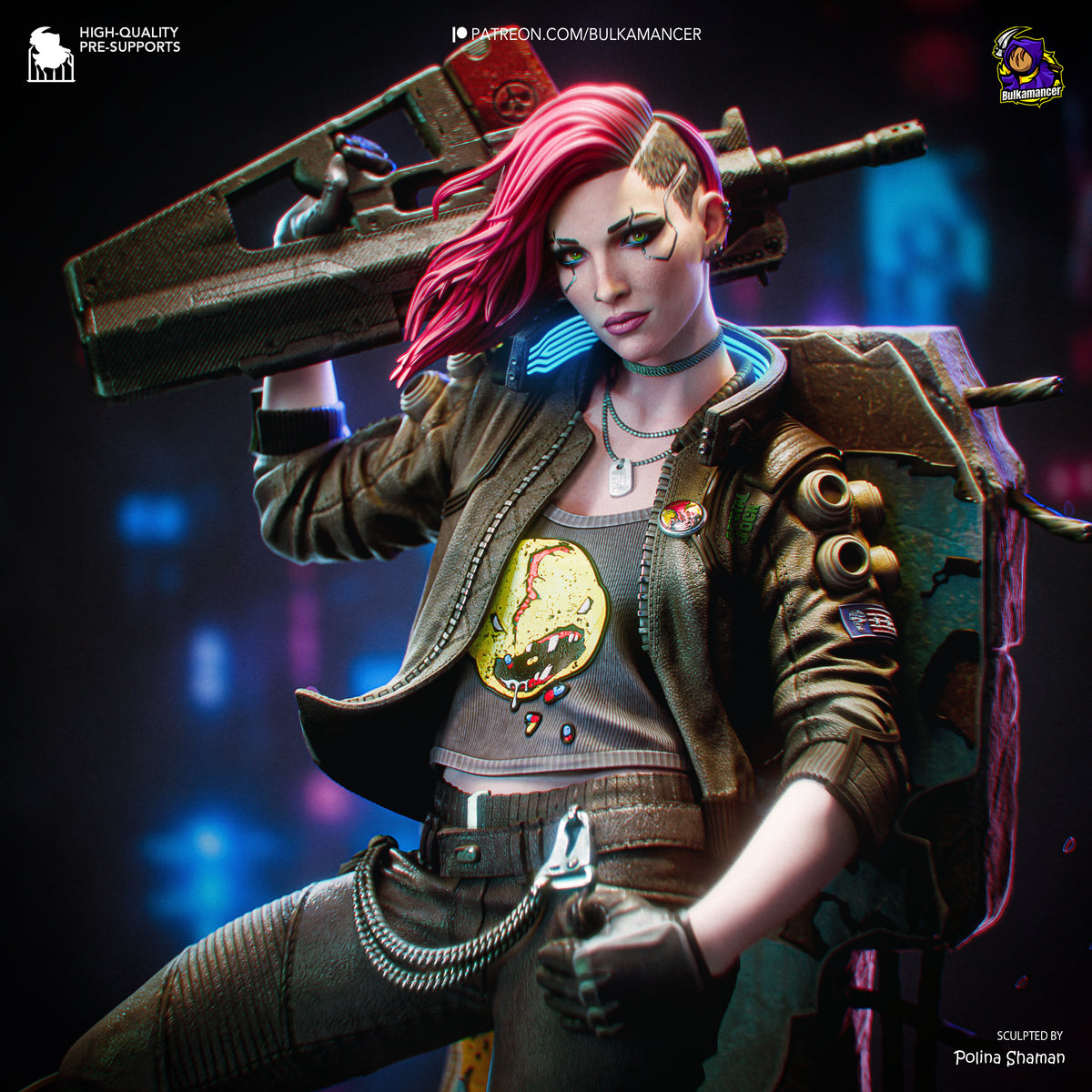 Cybernetic Fixer resin garage kit - product image by Bulkamancer Sculpts