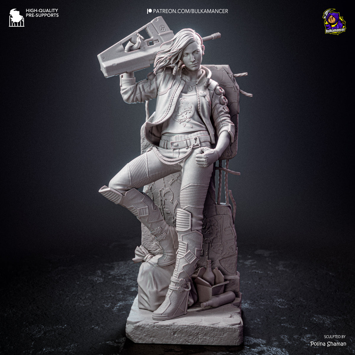 Cybernetic Fixer resin garage kit - product image by Bulkamancer Sculpts
