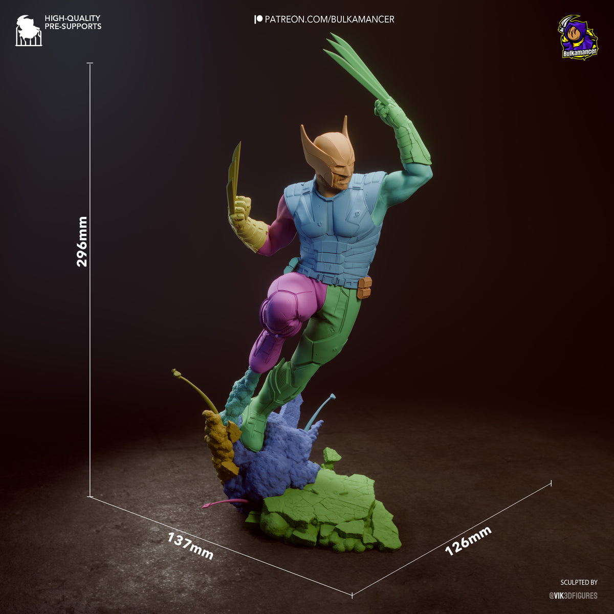 Weaponized Immortal resin garage kit - product image by Bulkamancer Sculpts