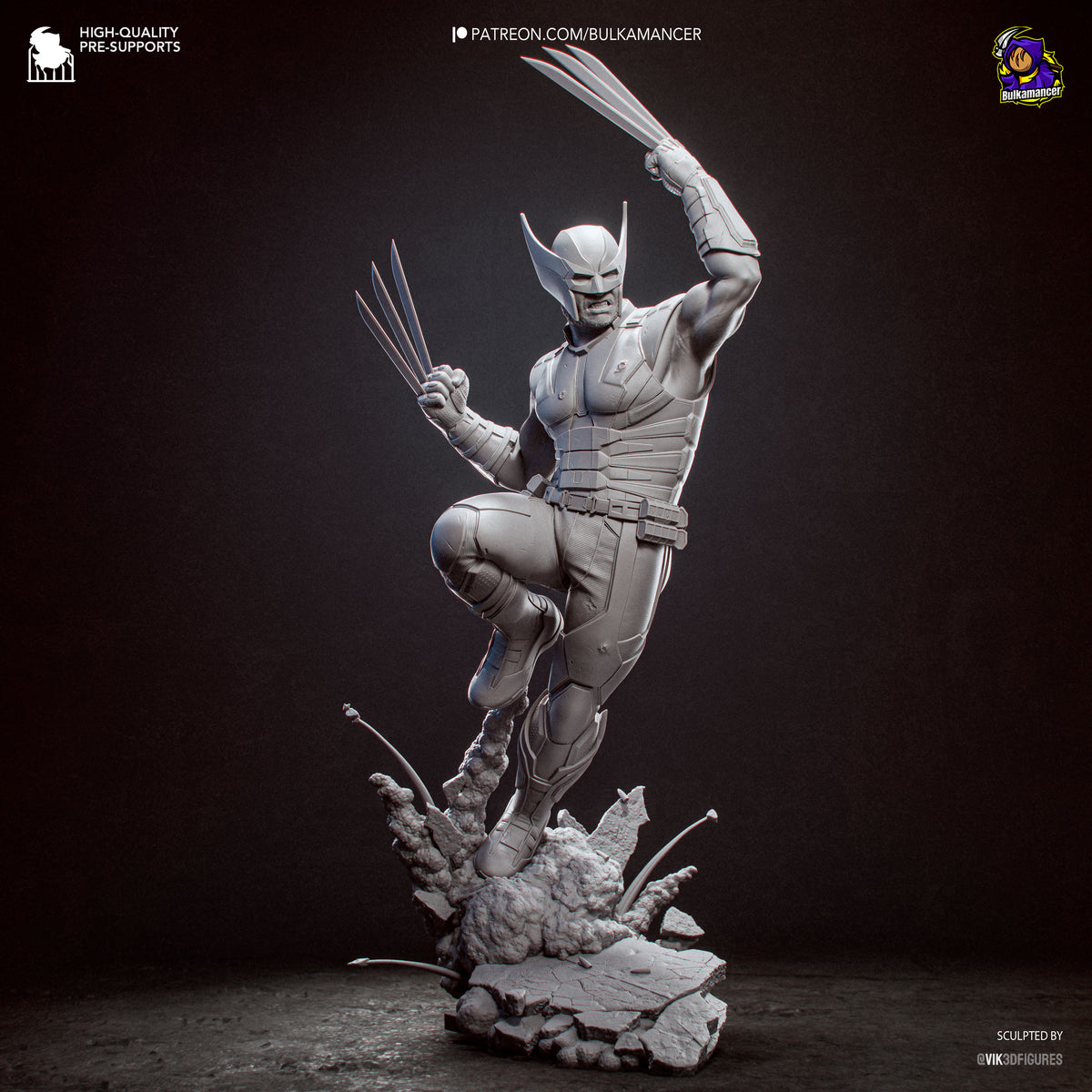 Weaponized Immortal resin garage kit - product image by Bulkamancer Sculpts