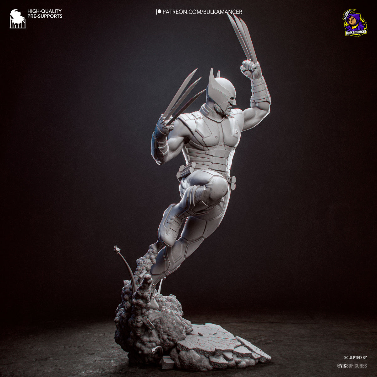 Weaponized Immortal resin garage kit - product image by Bulkamancer Sculpts