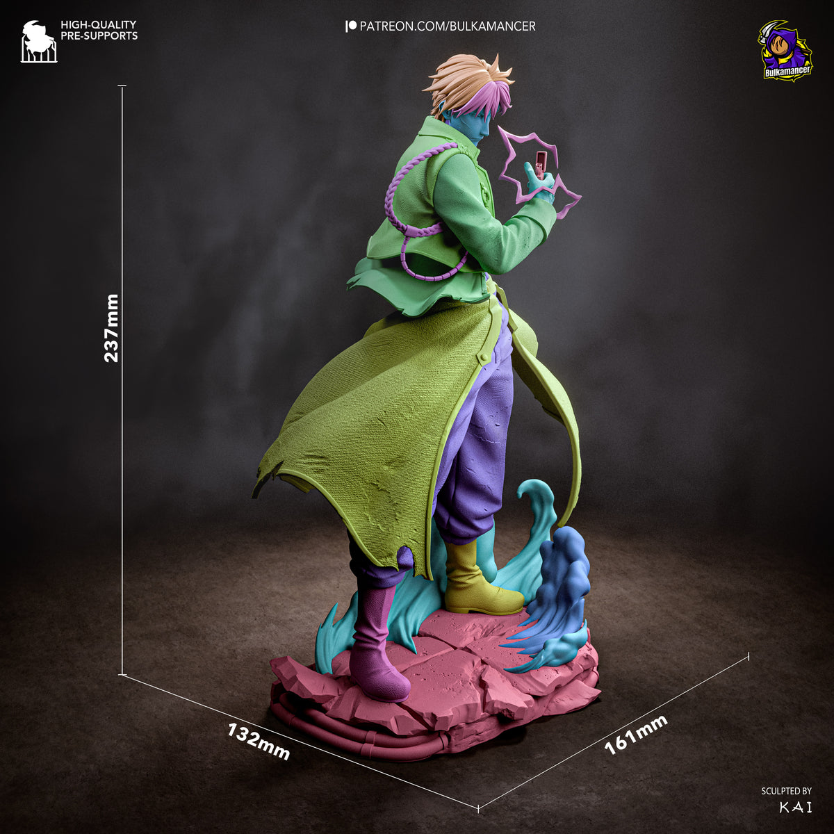 Flame General - Singed resin garage kit - product image by Bulkamancer Sculpts